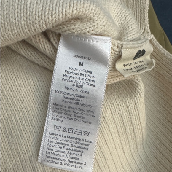 Madewell Broadway White Button-Up Cardigan M Cotton Knit JCrew Preppy - Picture 9 of 9